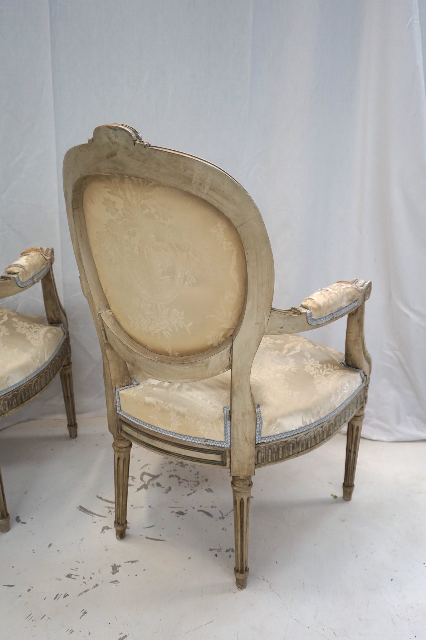 Pair of Antique French Upholstered Chairs