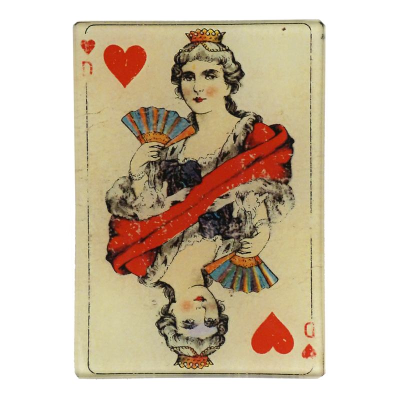John Derian ‘Queen of Hearts’ 3.5 x 5" Tiny Rectangle Tray