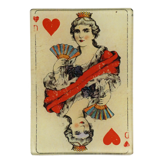 John Derian ‘Queen of Hearts’ 3.5 x 5" Tiny Rectangle Tray