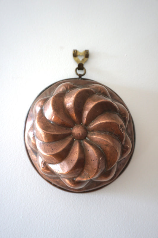 Vintage French Copper Jelly Mould 'Traditional'
