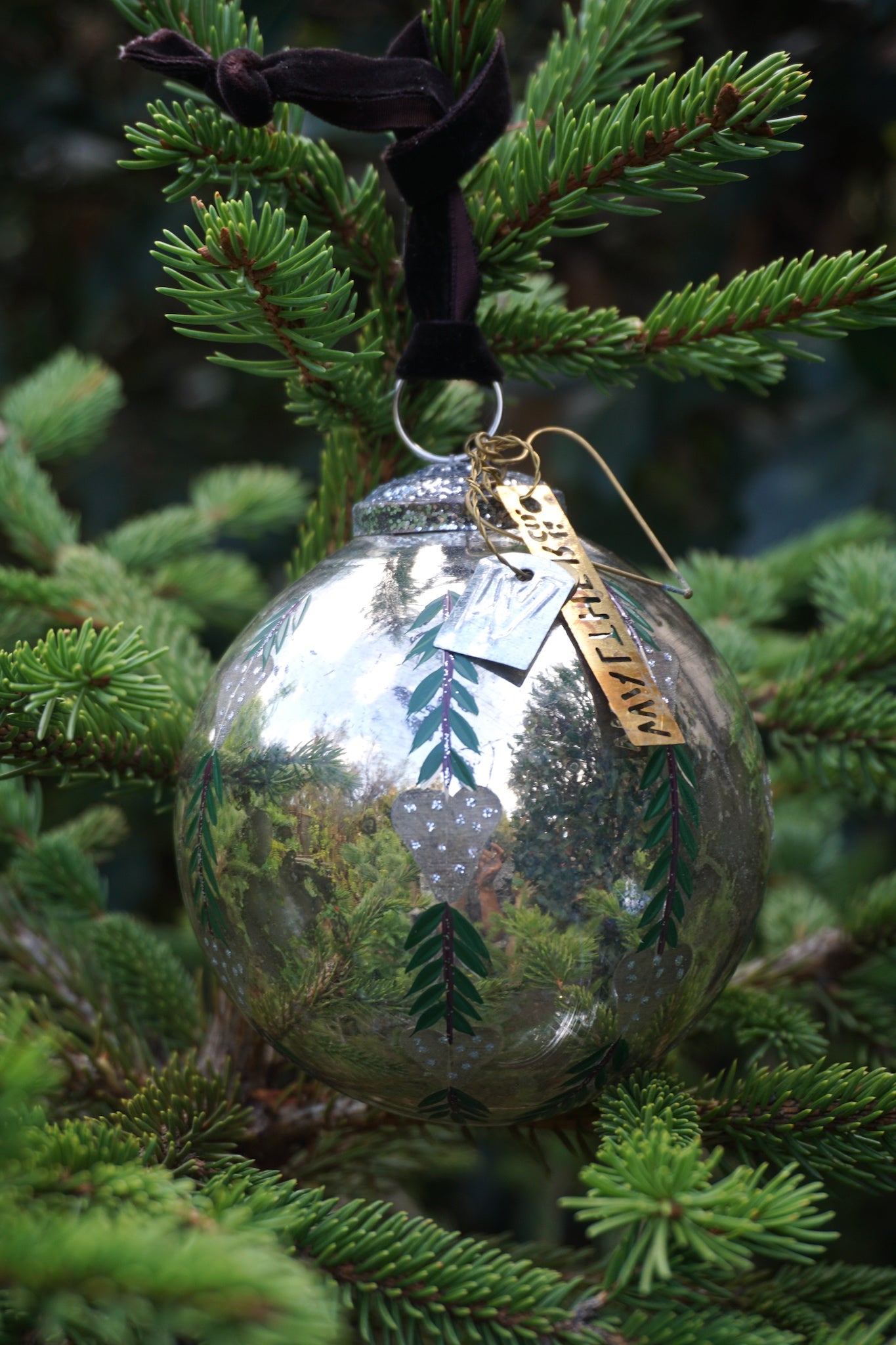 Walther & Co. Glass Ball with Hearts