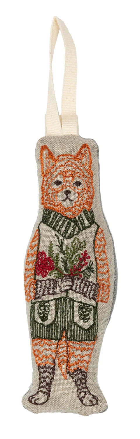 Coral & Tusk Festive Fox Ornament