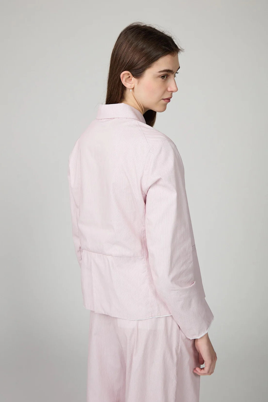 Minina Juliette Short Jacket - Red Stripe Cotton