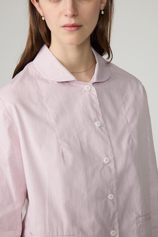 Minina Juliette Short Jacket - Red Stripe Cotton