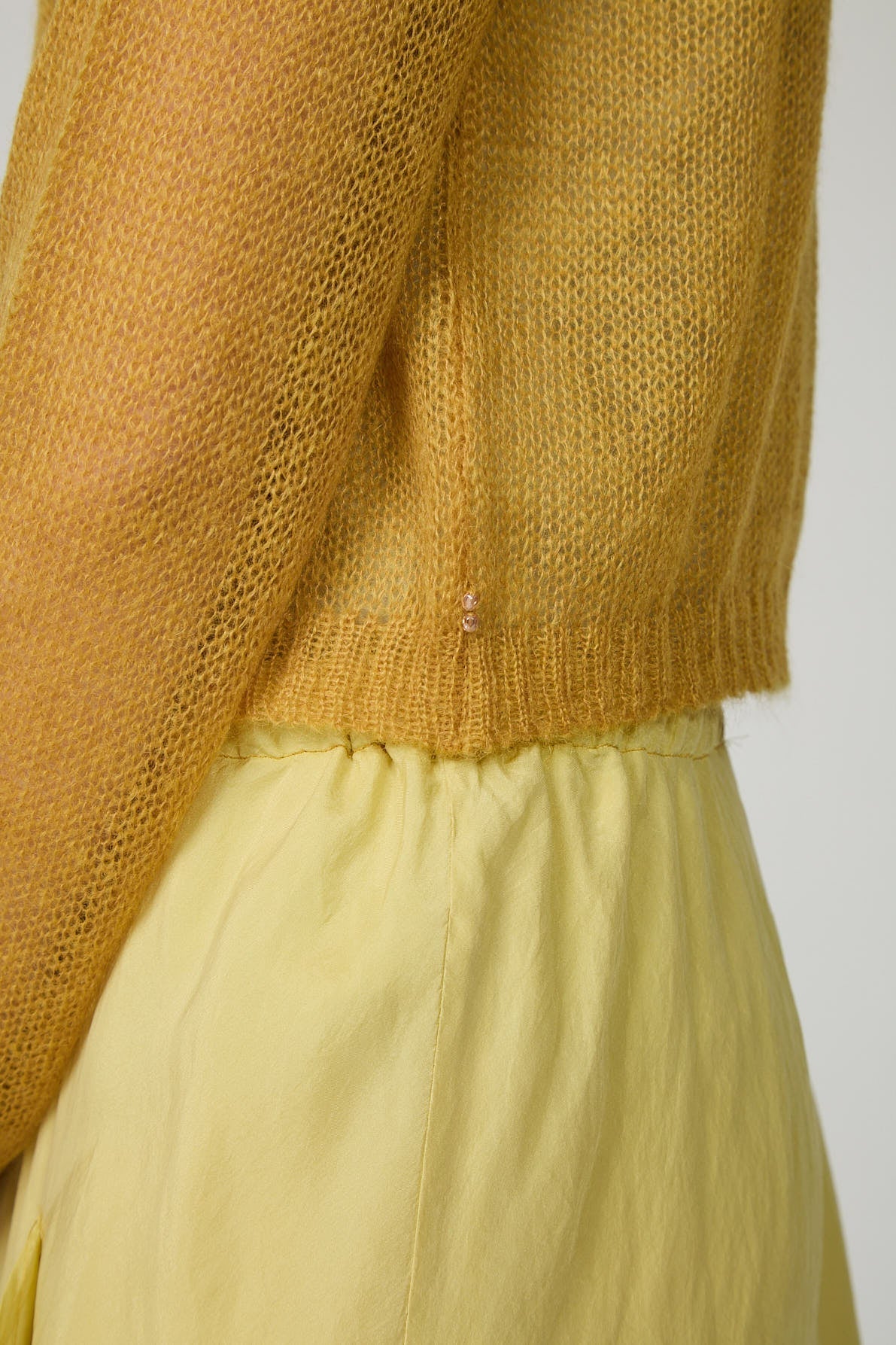 Minina Mohair Cardigan - Mustard LAST ONE Medium