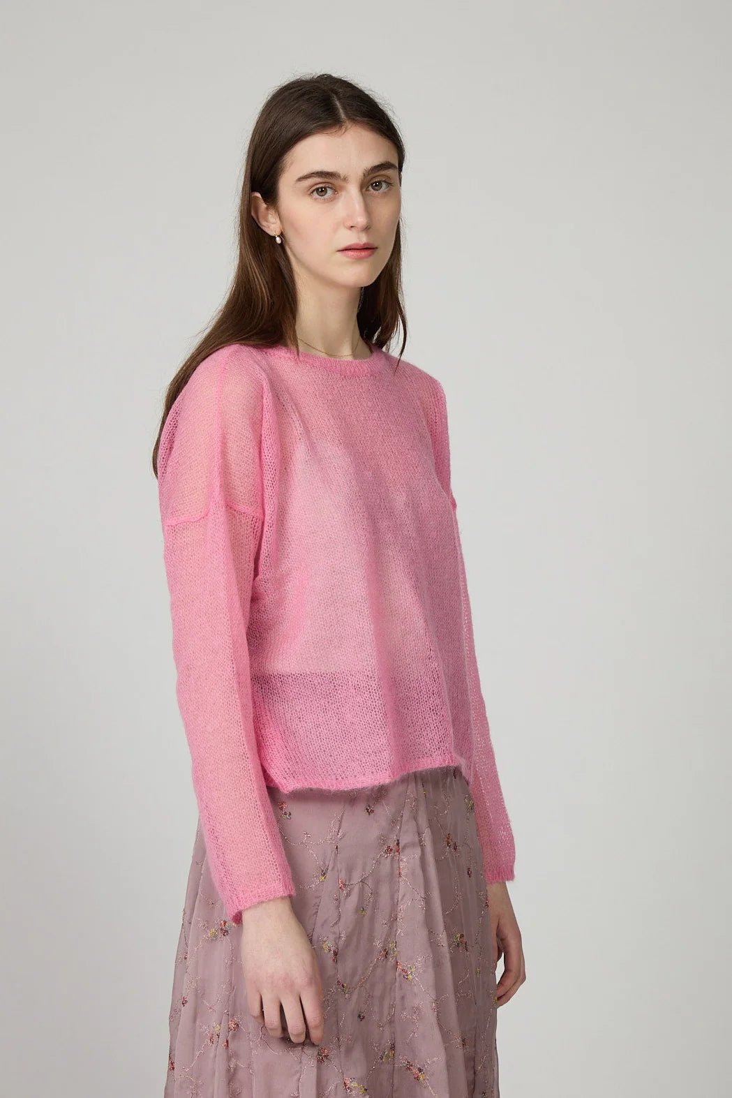 Minina Mohair Sweater - Bubble Pink LAST ONE Medium
