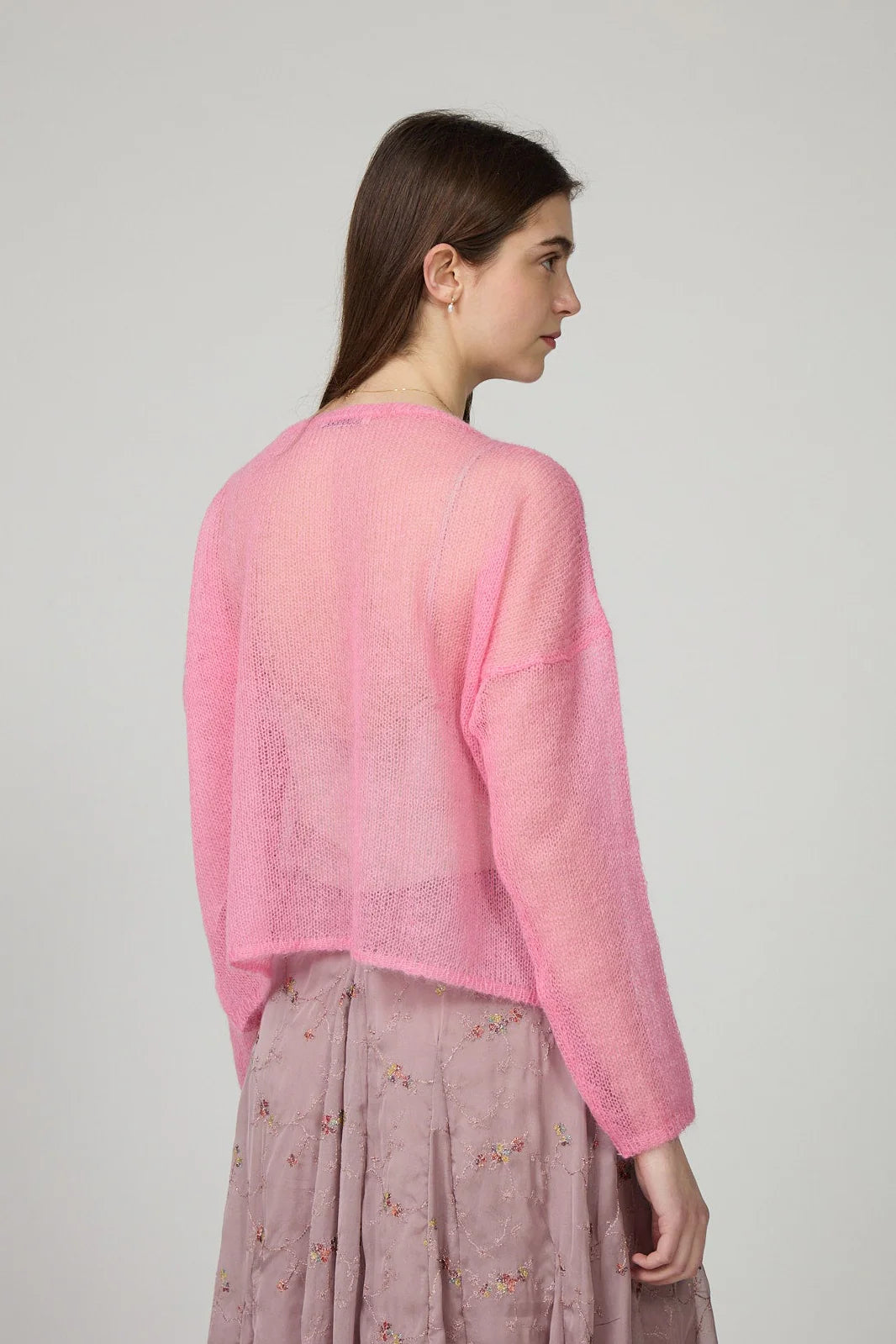 Minina Mohair Sweater - Bubble Pink LAST ONE Medium