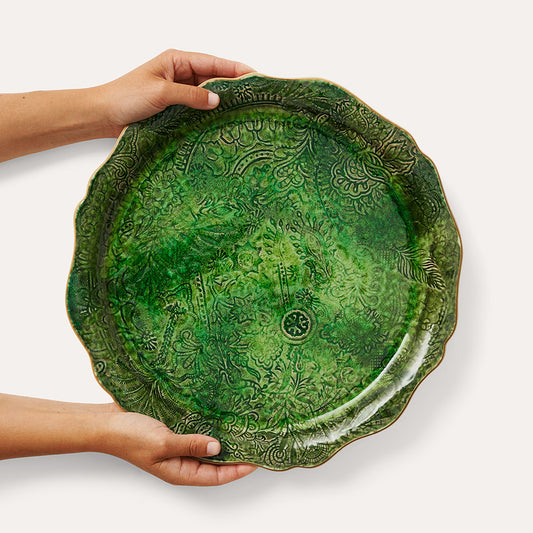 Sthal Sweden Large Serving Plate - Seaweed
