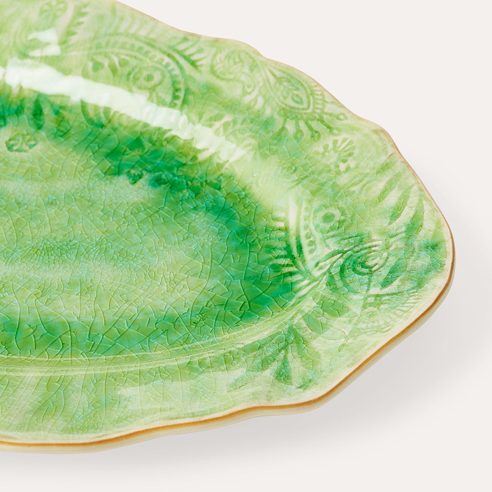Sthal Sweden Small Oval Platter - Seaweed