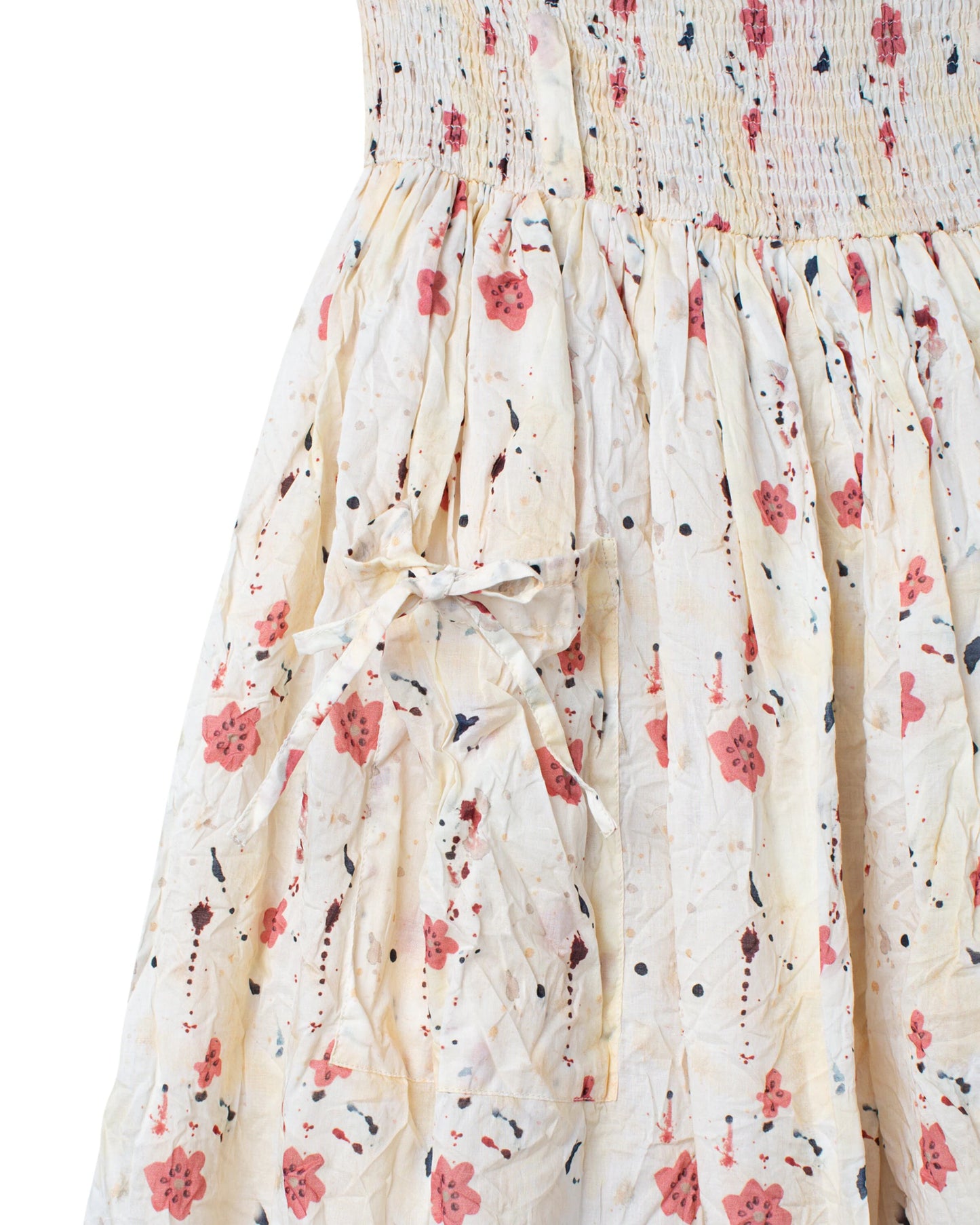 Ewa i Walla 'Git' Skirt With Pockets In Cream Floral