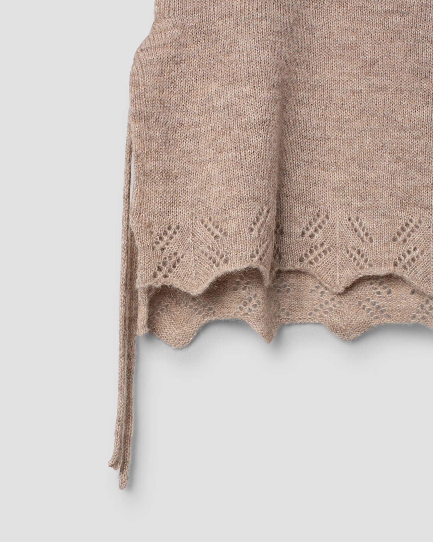 Ewa i Walla 'Mirjam' Baby Alpaca Knitted Vest In Sand