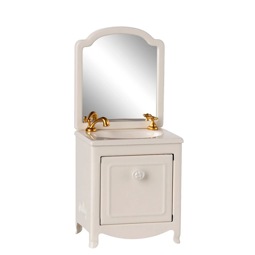 Maileg Sink Dresser, Mouse - Off White