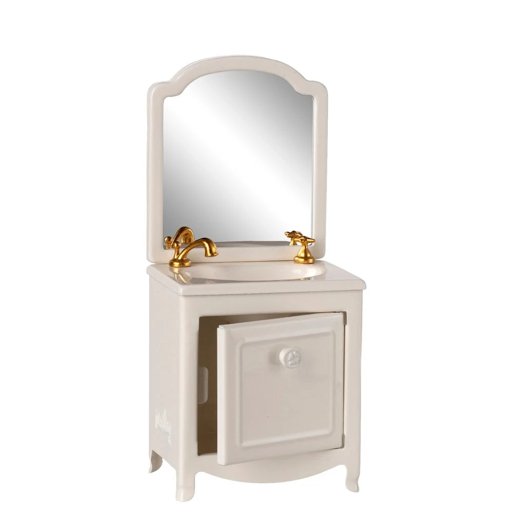 Maileg Sink Dresser, Mouse - Off White