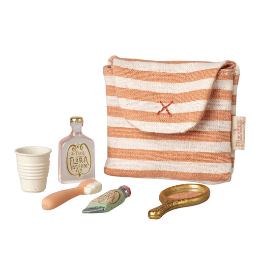 Maileg Toothbrush Set Mouse - Coral
