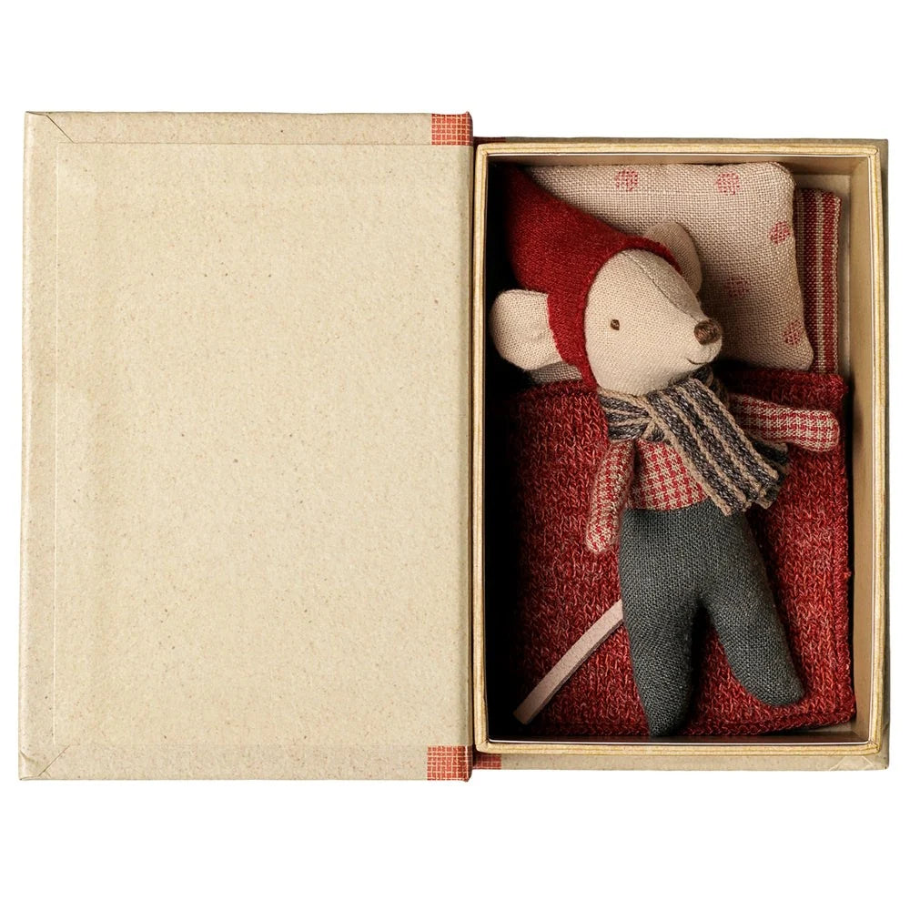 Maileg Christmas Mouse Baby In Book