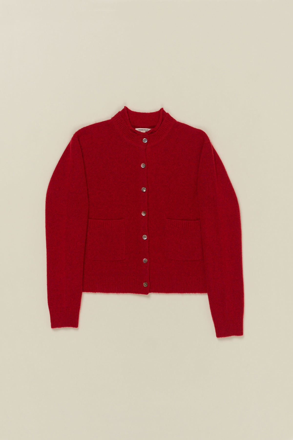 Runaway Bicycle Cherry Red Cashmere Cardigan