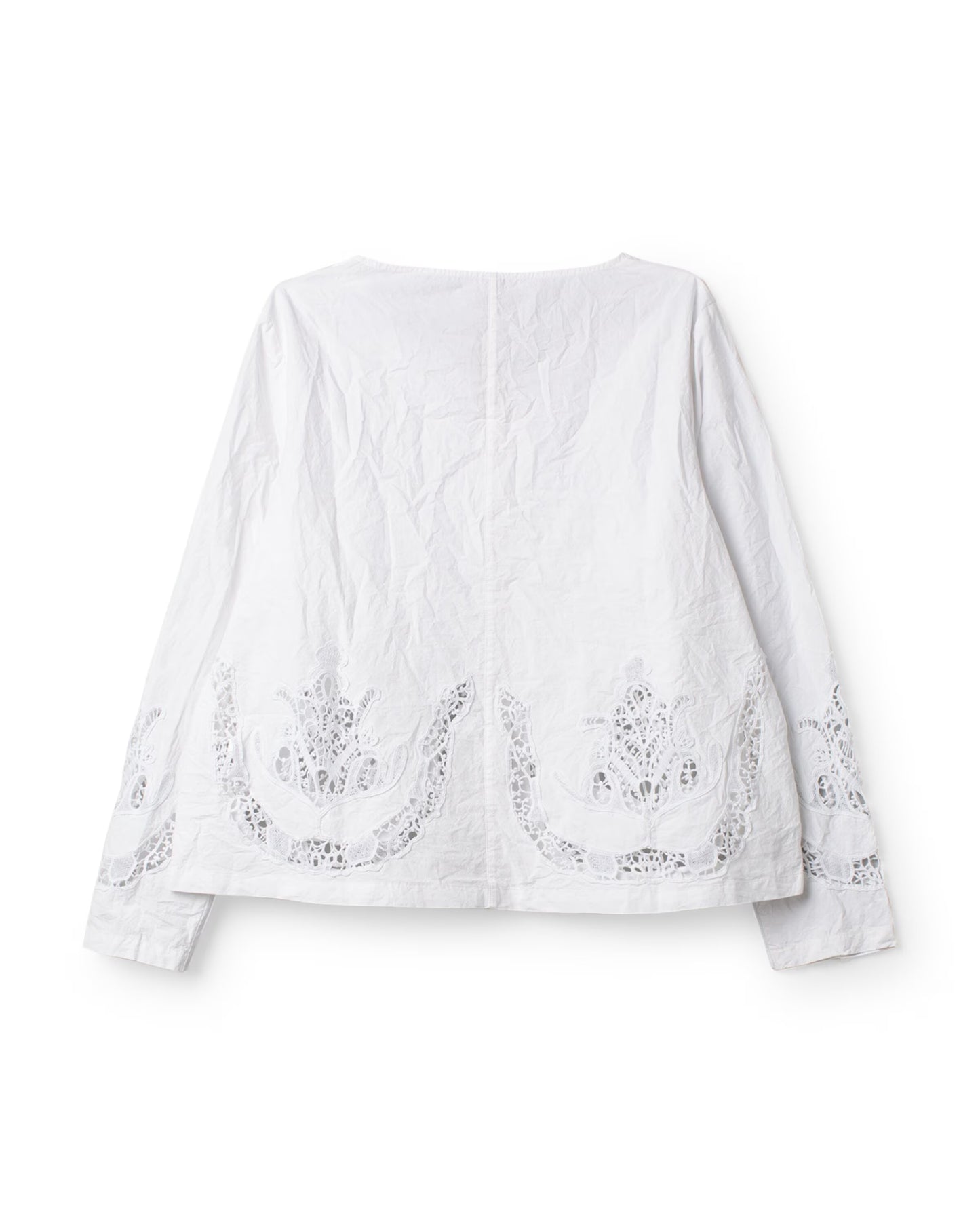 Ewa i Walla 'Trinity' Blouse With Lace Details In White