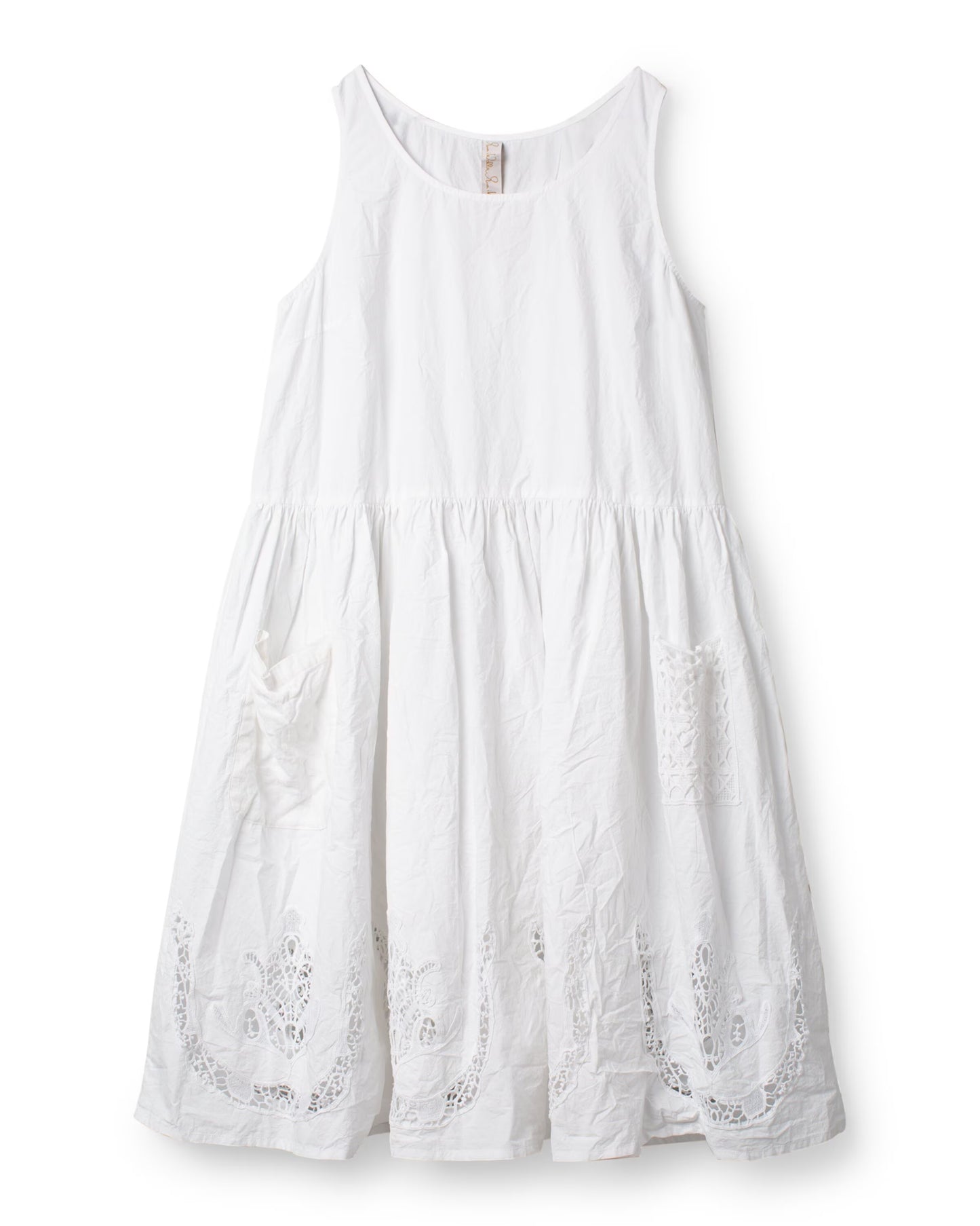 Ewa i Walla 'Karine' Dress With Lace Details In White