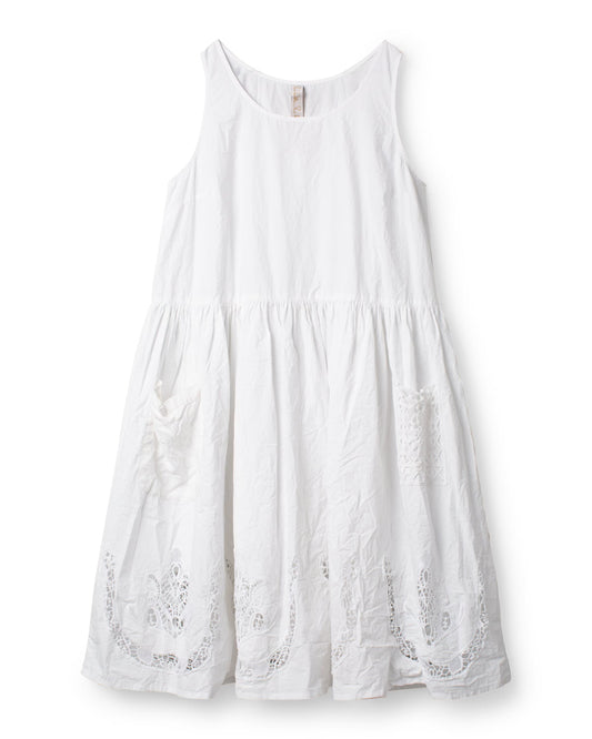 Ewa i Walla 'Karine' Dress With Lace Details In White