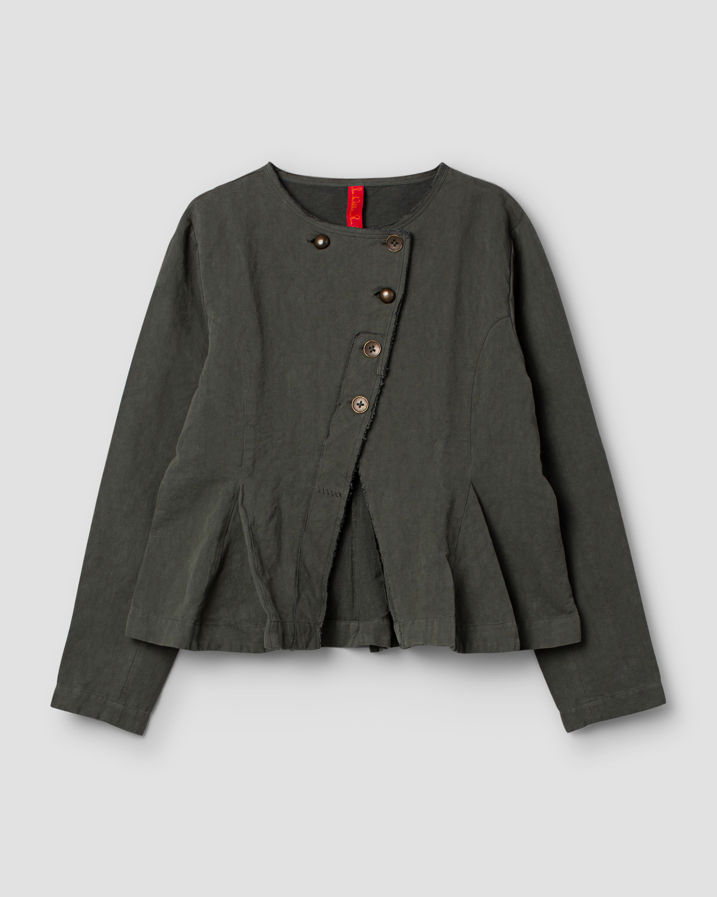 Ewa i Walla 'Undis' Twill Jacket In Forest Green