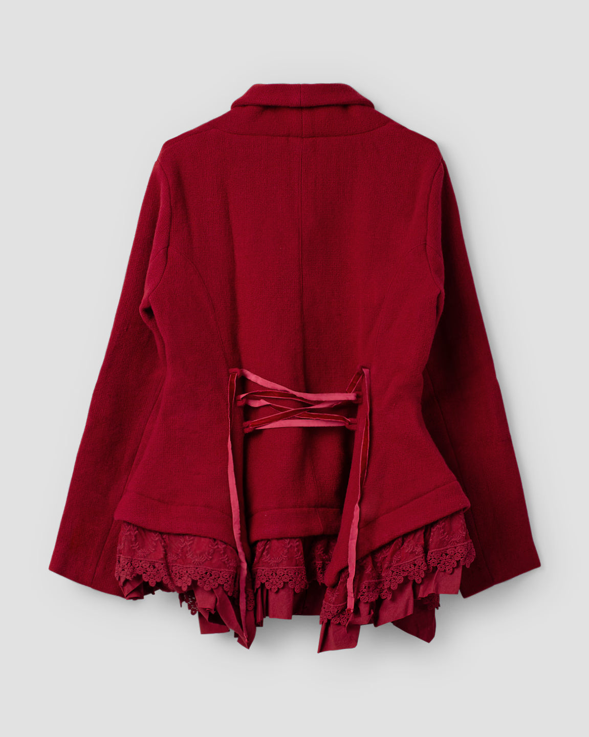 Ewa i Walla 'Catalin' Wool Jacket With Lace Details