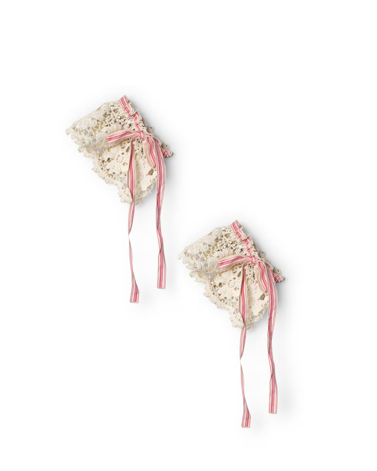 Ewa i Walla 'Gemma' Lace Wrist Detail With Ribbons