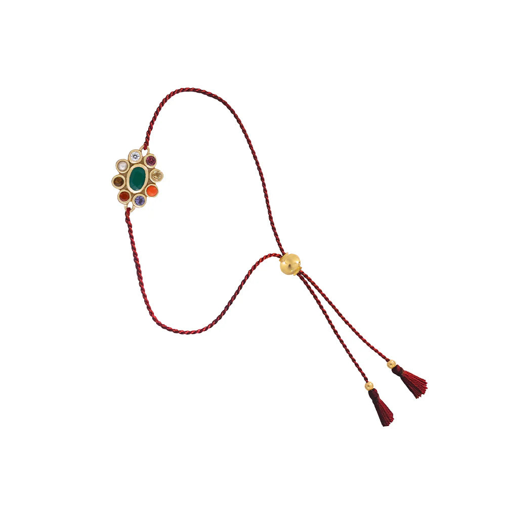 Dorothee Sausset Red Cord Bracelet - '9 Planets'