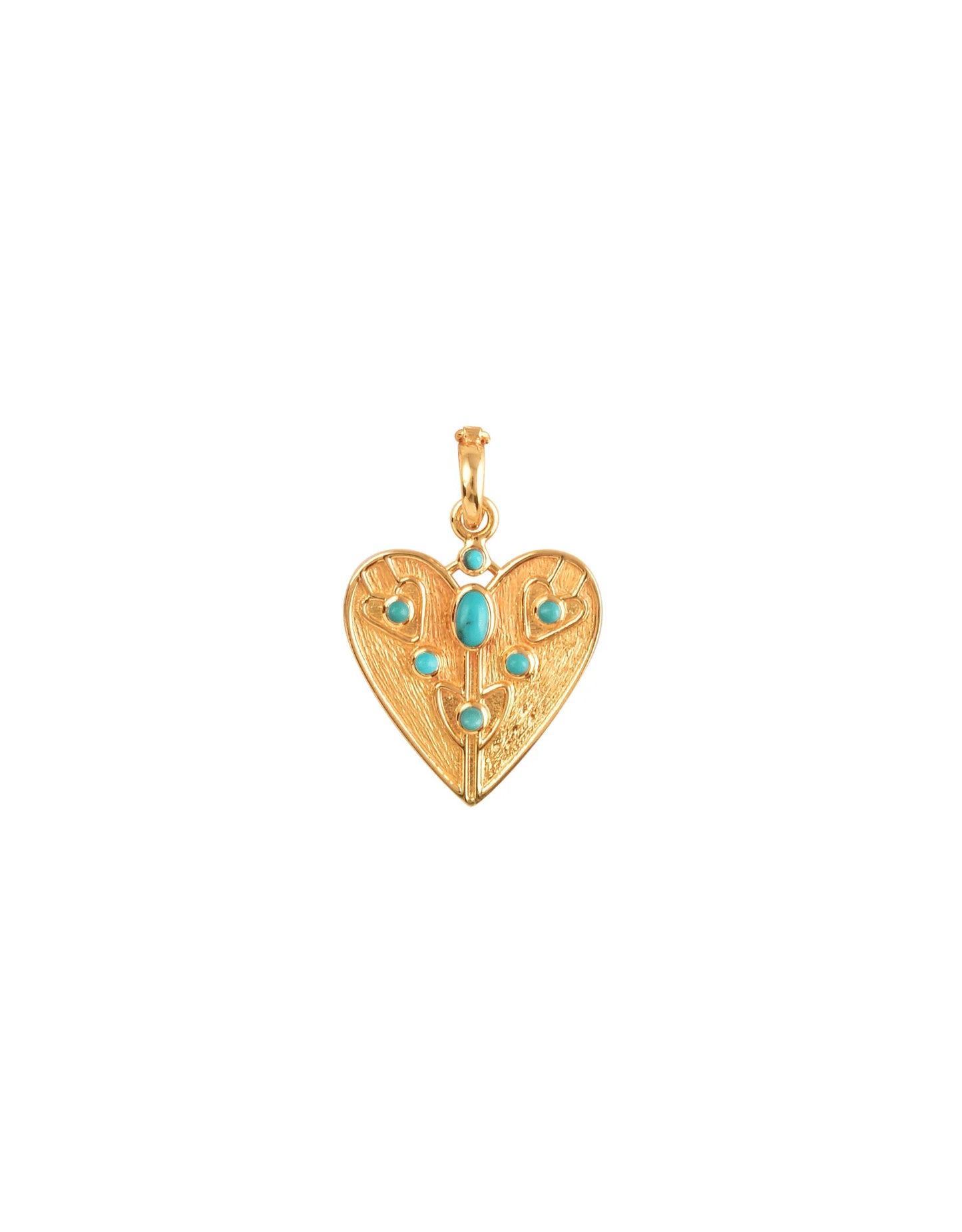 Dorothee Sausset Turquoise Heart Pendant