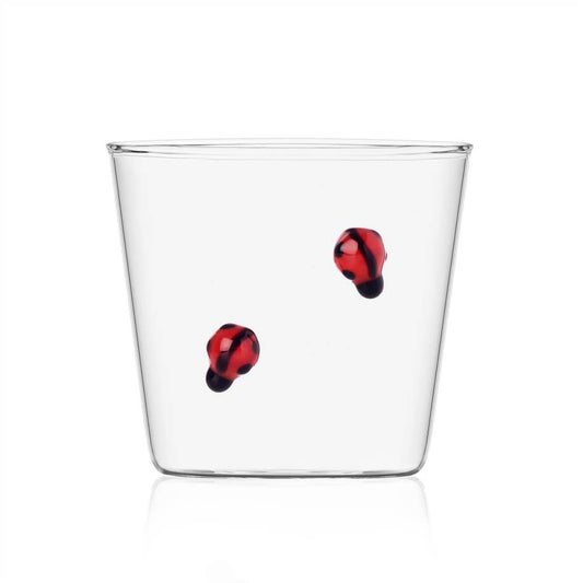 Glass Tumbler Pair - Ladybug