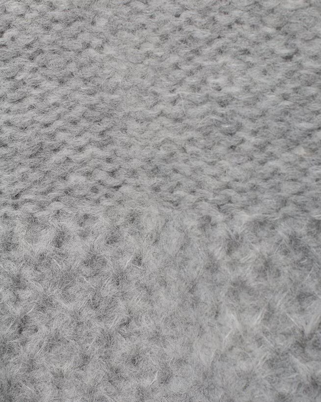 Ewa i Walla 'Lola' Knit Jumper With Embroidered Flowers In Light Grey