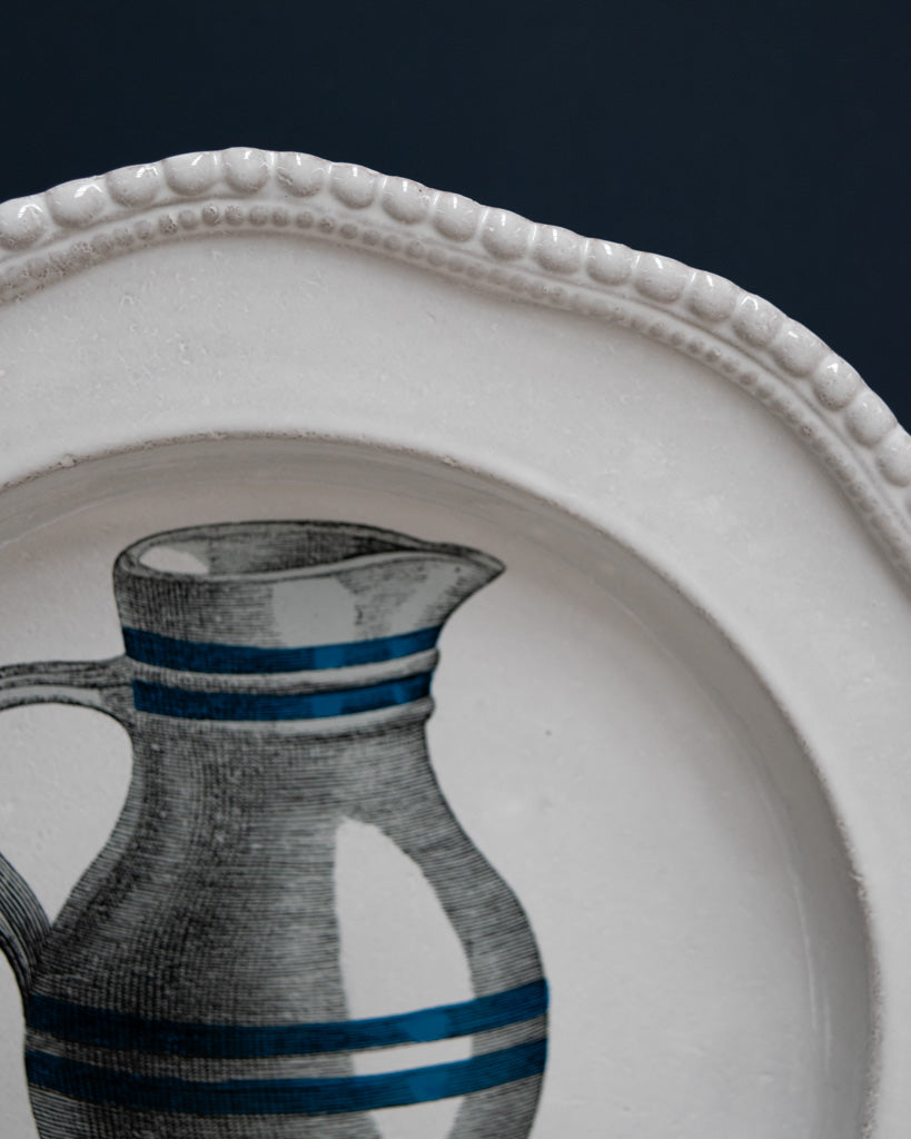 Astier de Villatte John Derian Striped Pitcher Plate