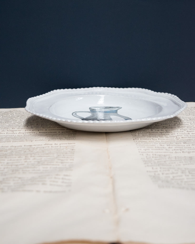 Astier de Villatte John Derian Striped Pitcher Plate