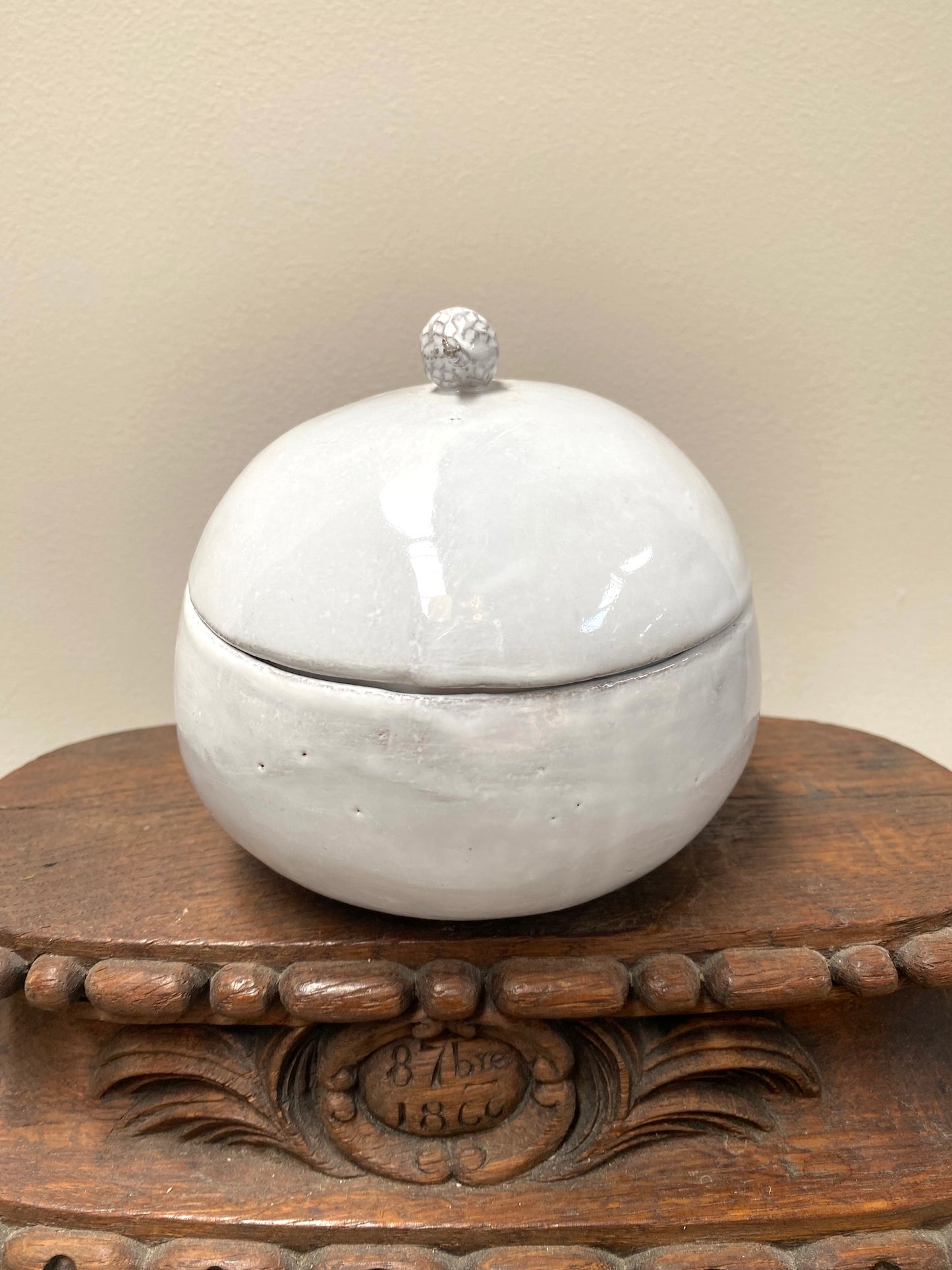Astier de Villatte Serena Mouse Sugar Bowl