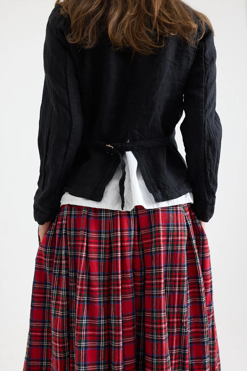 Metta Lila Linen Blazer - Black
