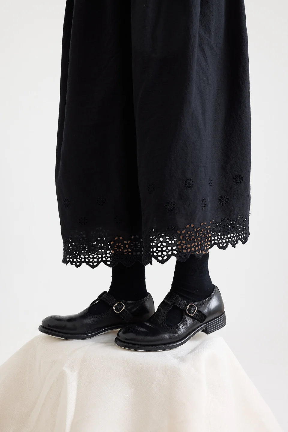 Metta Azalea Lace Skirt - Cotton - Black
