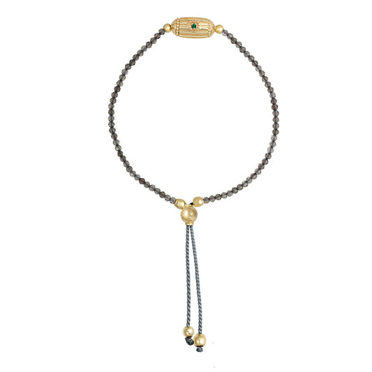 Fine French Gold Two Stones Bracelet - 'Rakhi Lola'