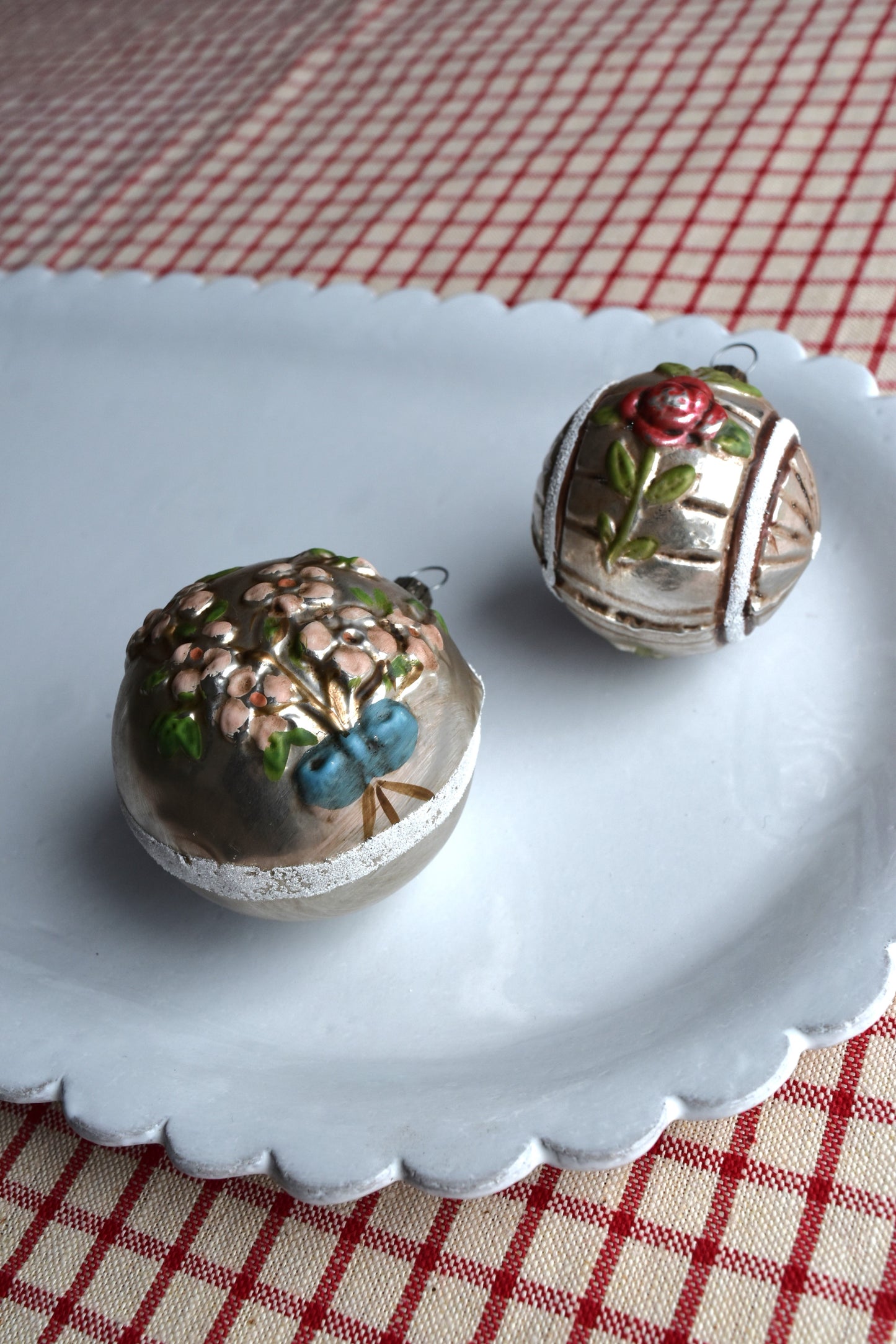 Blossom & Rose - Nostalgic German Christmas Ornaments - Set VI