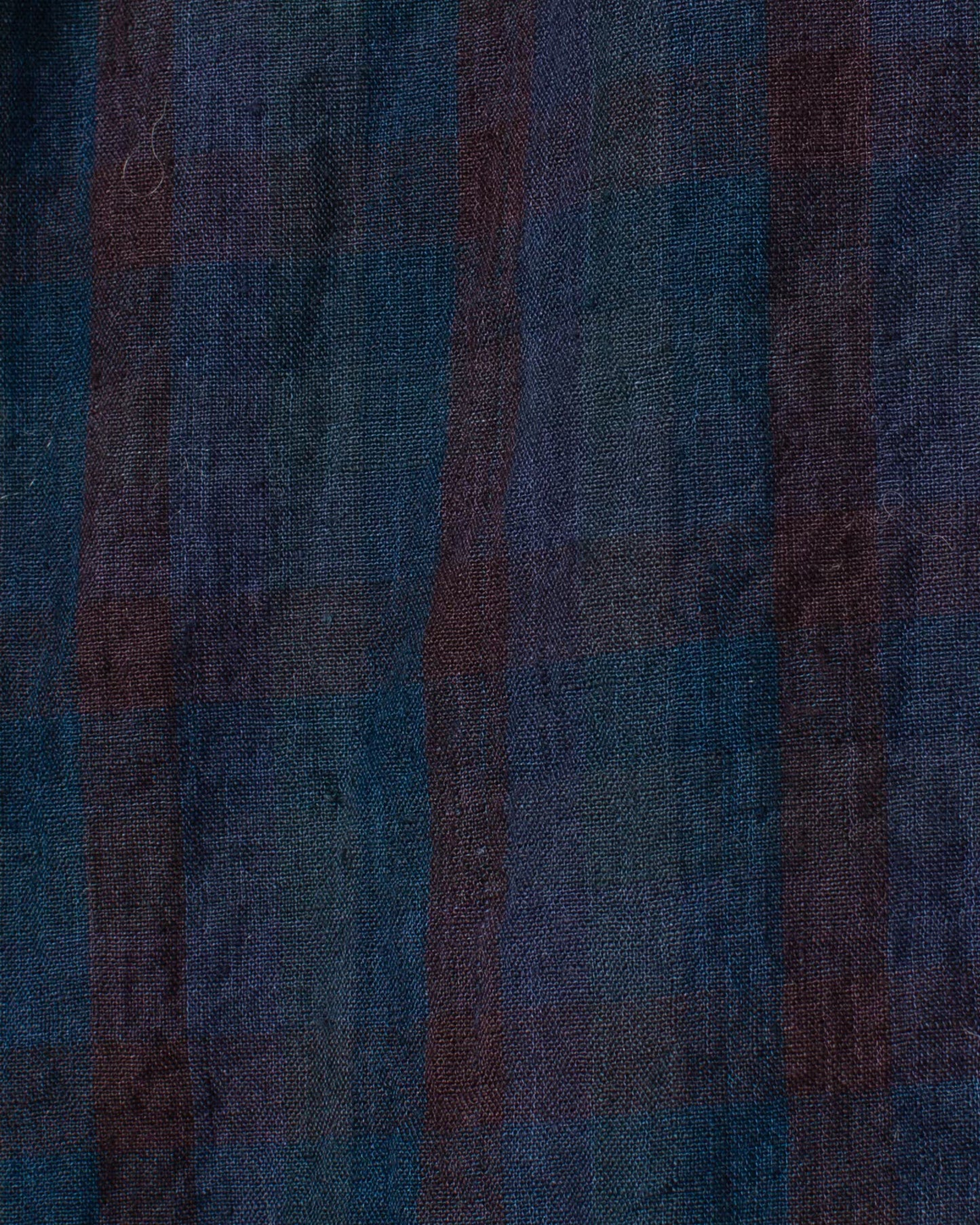 Ewa i Walla 'Penelope' Blue Linen Check Blouse
