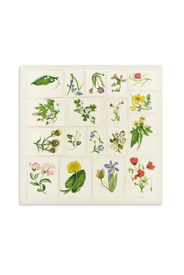 Summerill & Bishop x John Derian 'Botanical Tiles' Linen Napkin