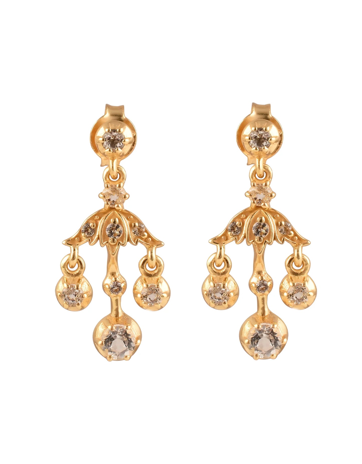 Dorothee Sausset Fine Gold Emma Stud Earrings