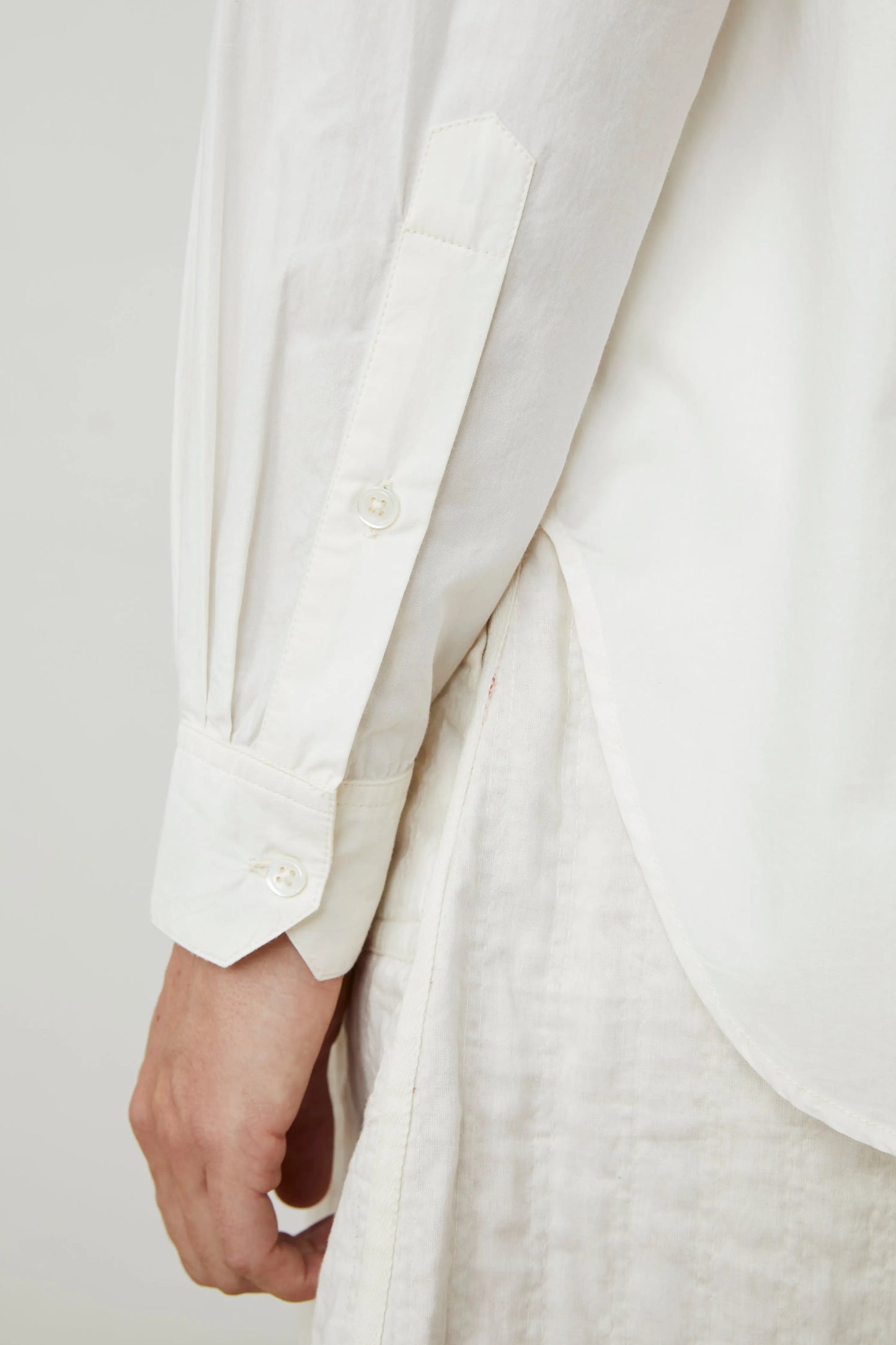 French Cotton Shirt 'Michelle' In Letter LAST ONE Medium