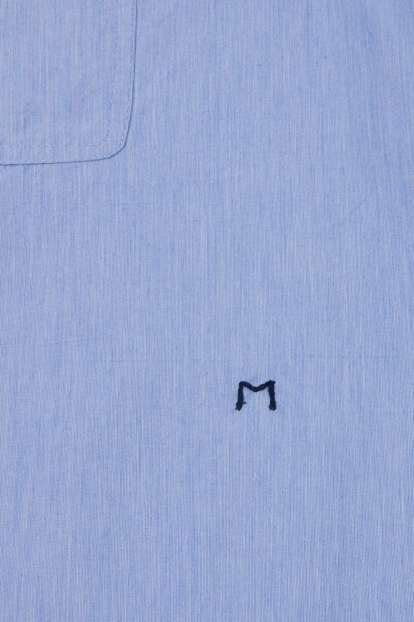 Moismont French Cotton Shirt 'Henriette' In Chambray Blue