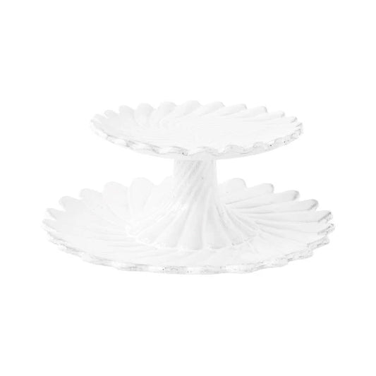 Astier de Villatte Twisted Two Level Cake Stand - RETIRED