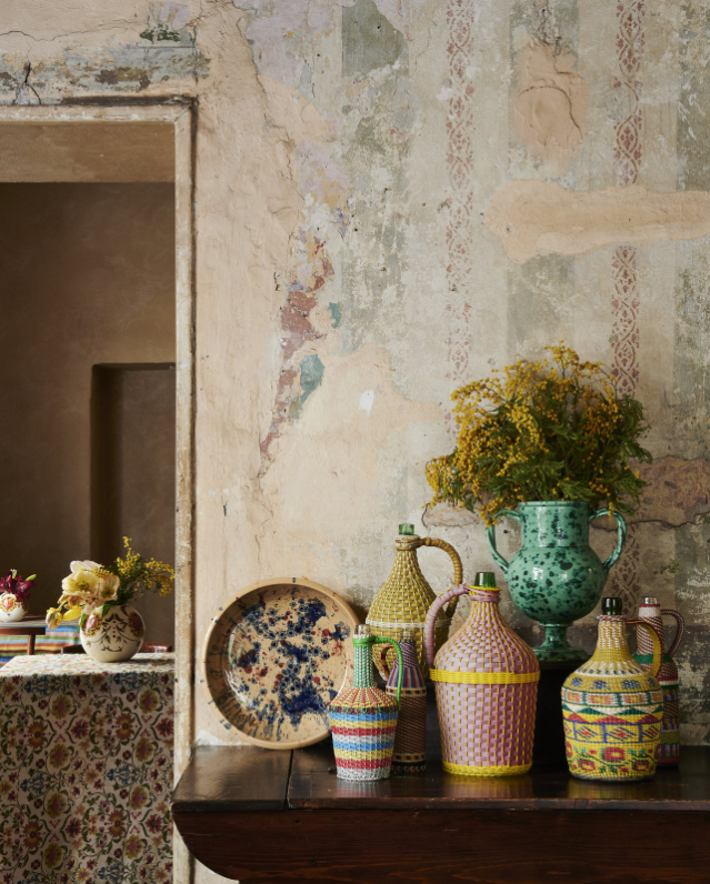 Cabana - Amphora Glazed Vase - Green Speckled