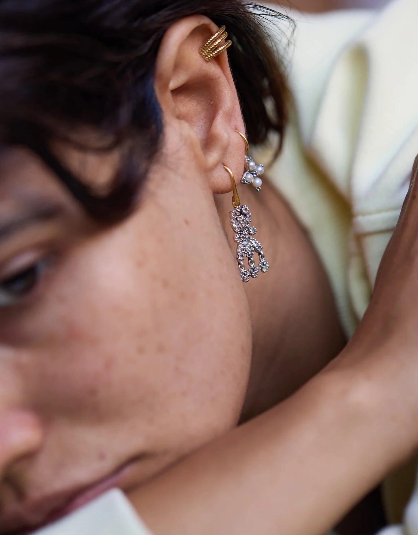 Dorothee Sausset Gold Earrings - 'Camilla'
