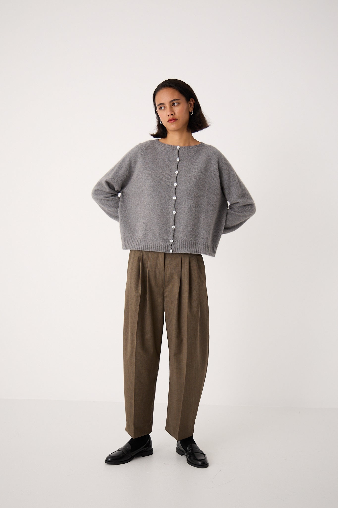 Francie Dusk Cardigan Granite