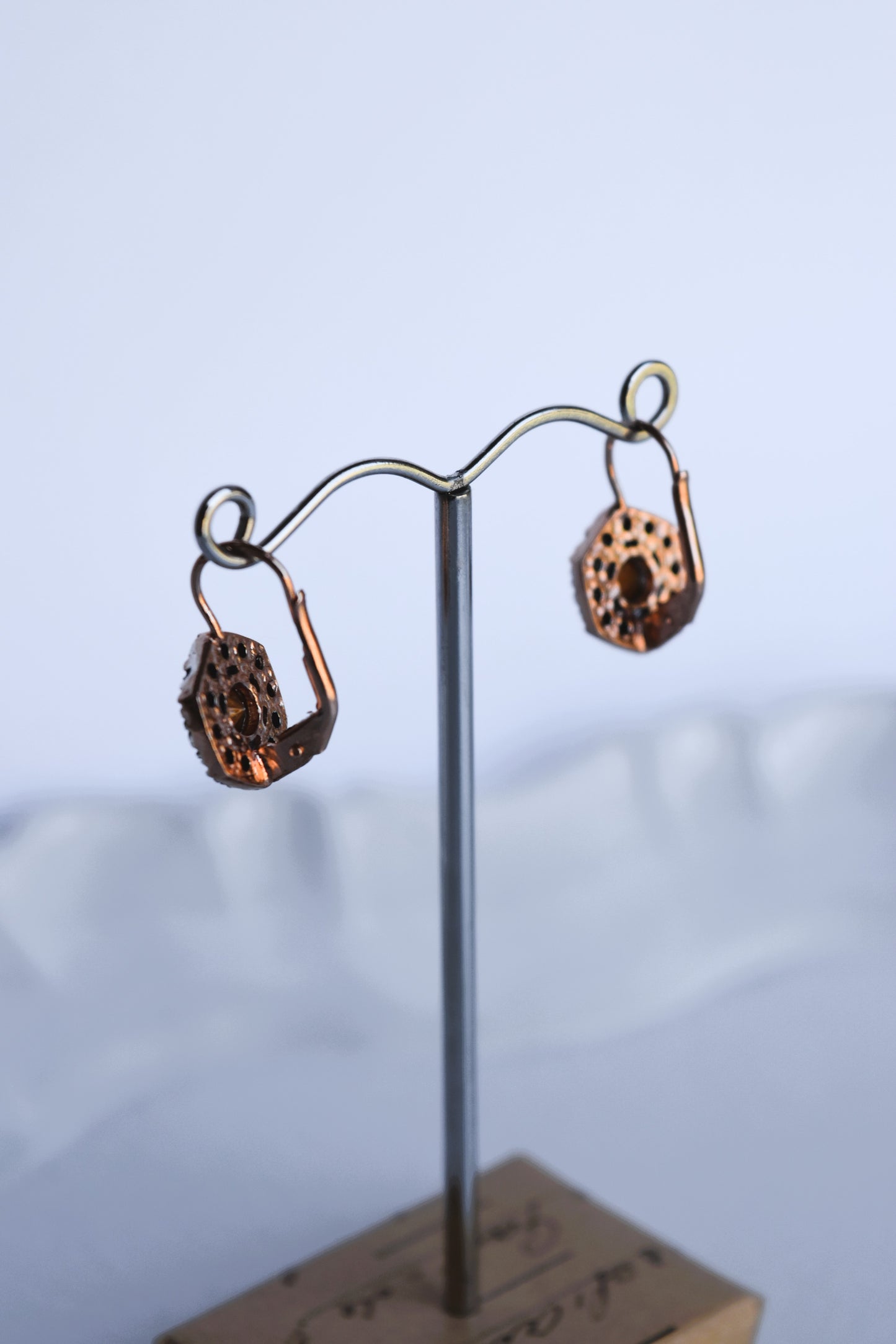 Italian Bright Crystal Drop Earrings