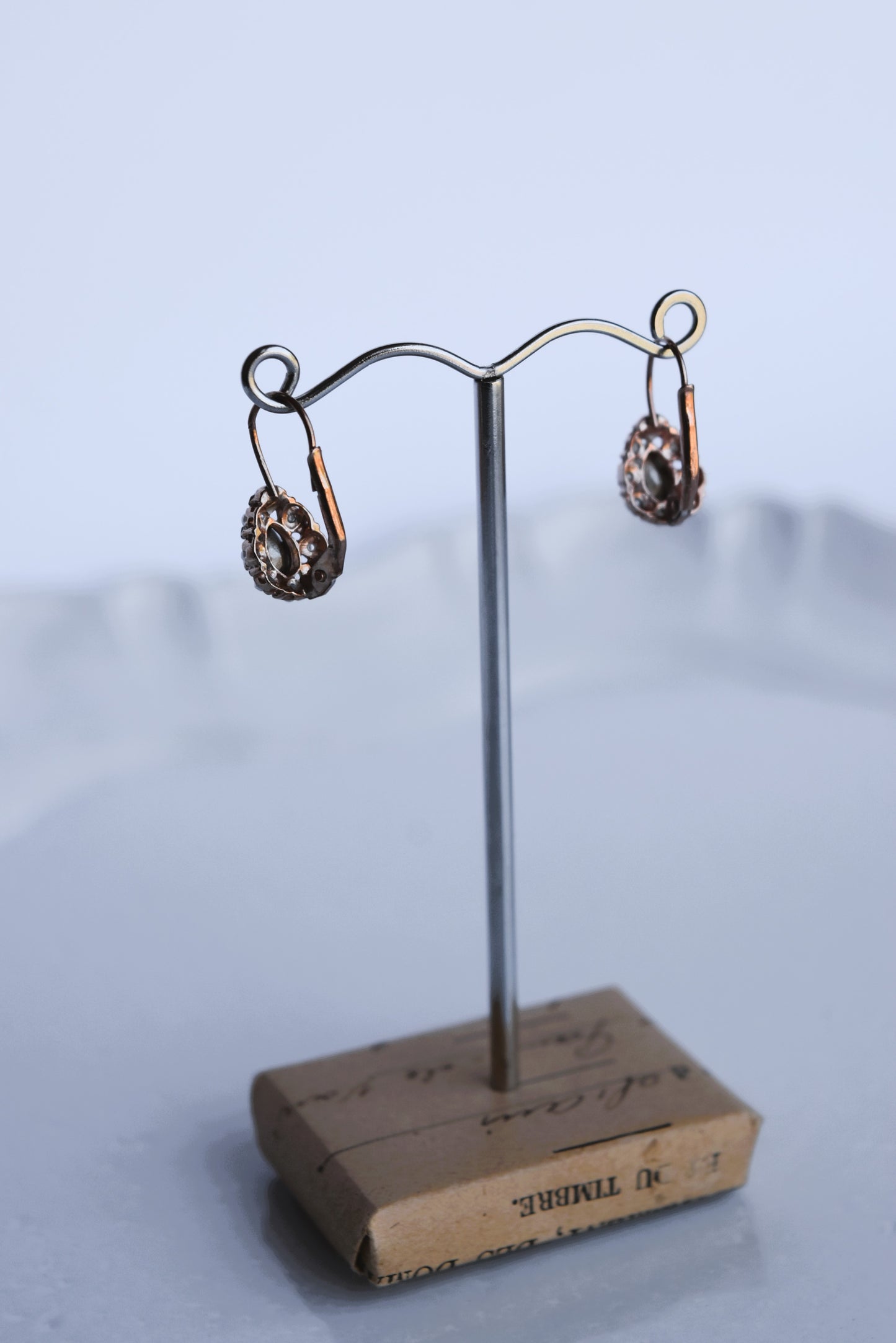 Italian Crystal & Pearl Teardrop Earrings