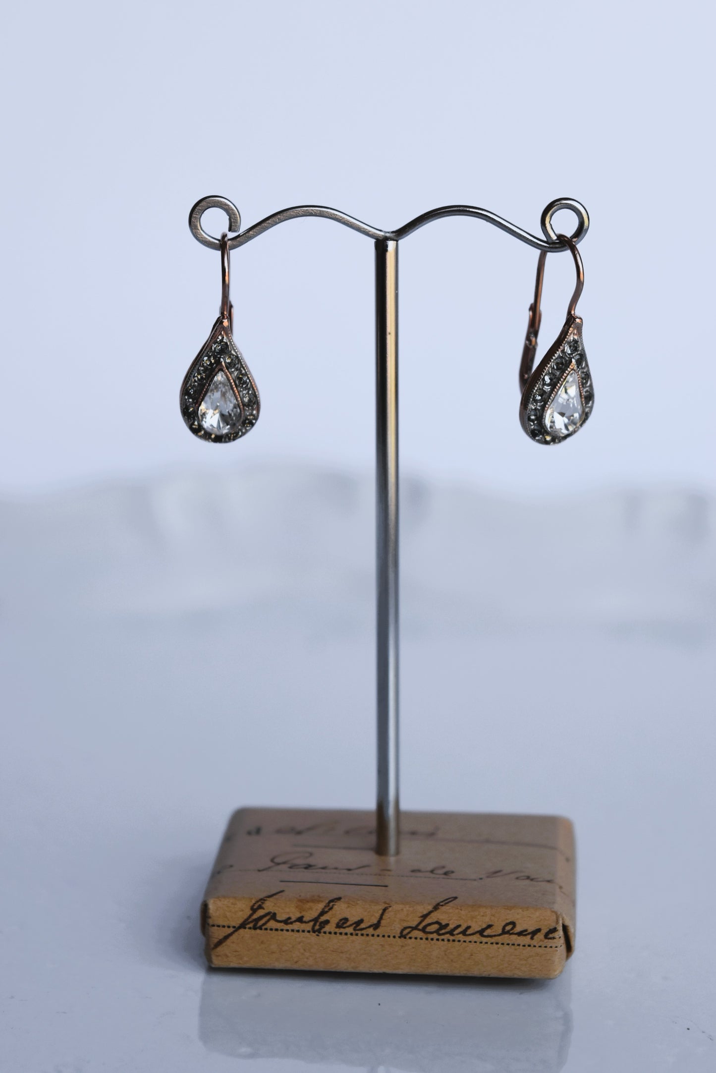 Italian Bright Crystal Teardrop Earrings