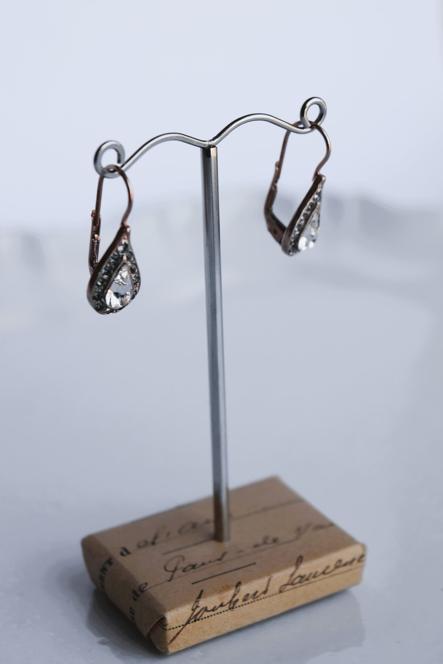 Italian Bright Crystal Teardrop Earrings